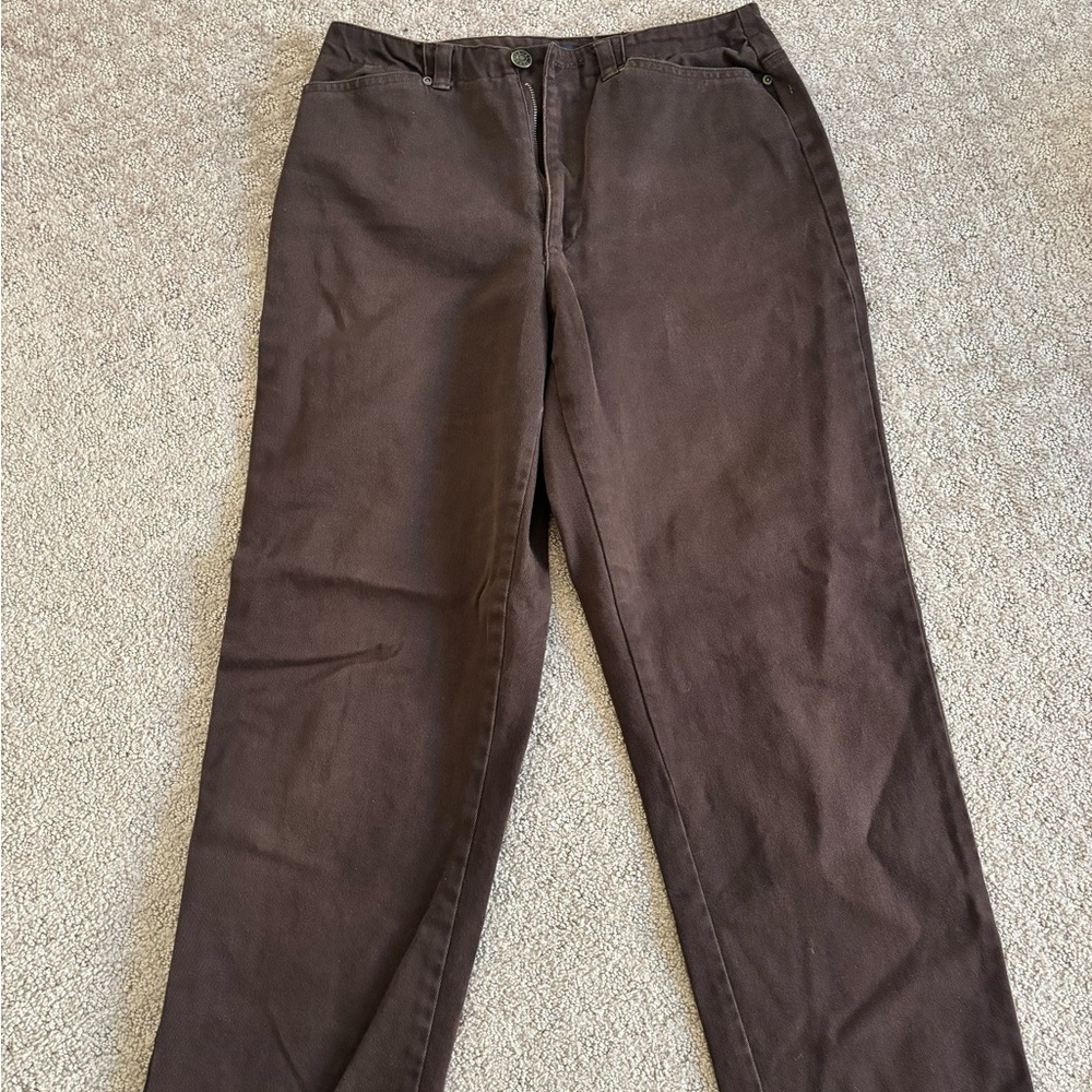 Brown Casual Pants